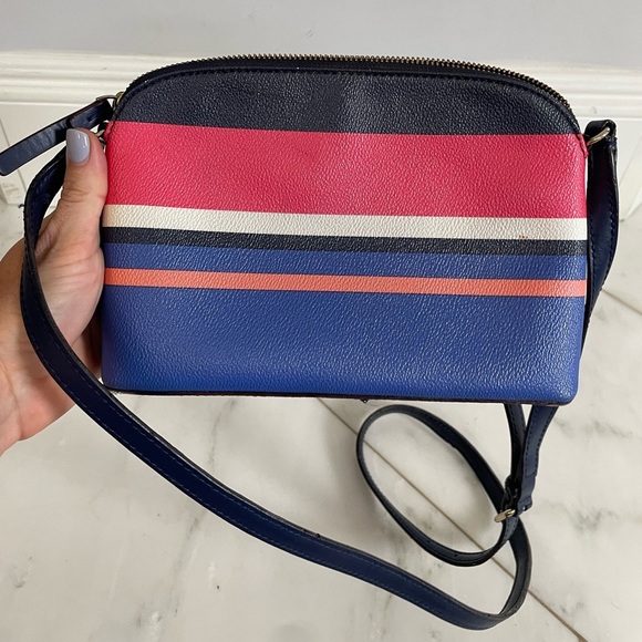 Kate SpadeNew York small multicolor striped shoulder bag purse leather designer - Picture 5 of 7